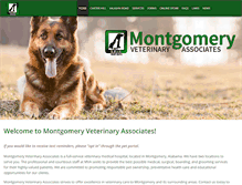 Tablet Screenshot of montgomeryveterinaryassociates.com